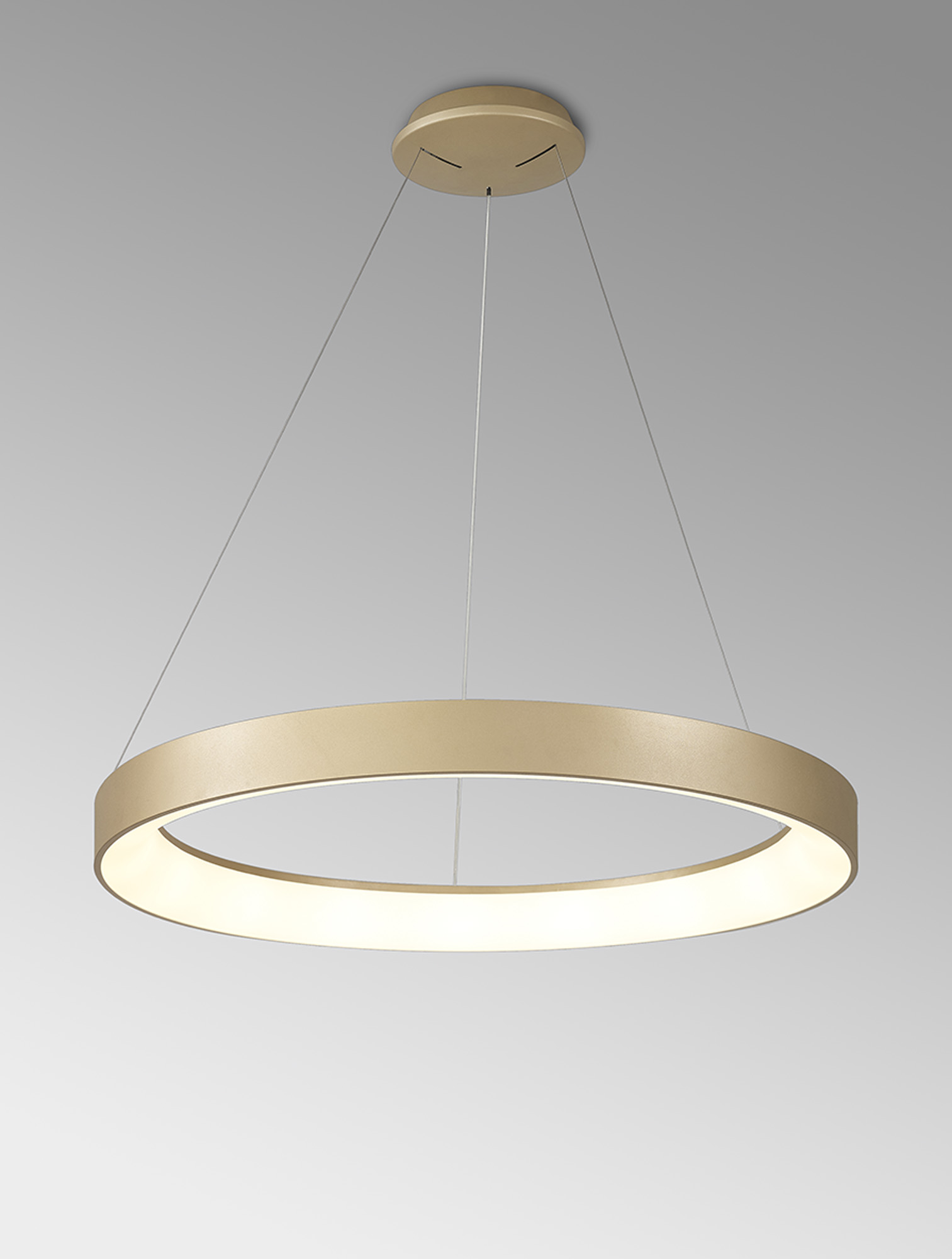 Niseko II Gold Ceiling Lights Mantra Ring Pendants